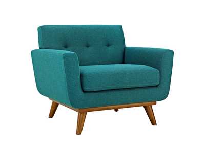 Image for Teal Engage Upholstered Fabric Arm Chair