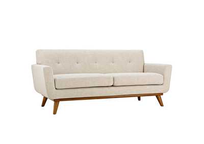 Image for Beige Engage Upholstered Fabric Loveseat