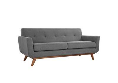 Image for Expectation Gray Engage Upholstered Fabric Loveseat