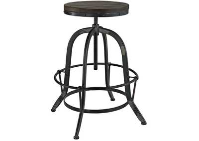 Image for Black Collect Wood Top Bar Stool