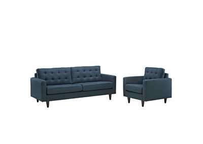 Image for Azure Empress Armchair and Sofa [Set of 2]