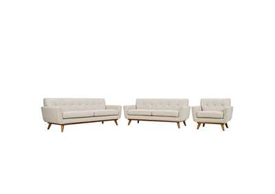 Image for Beige Engage Sofa Loveseat and Armchair [Set of 3]