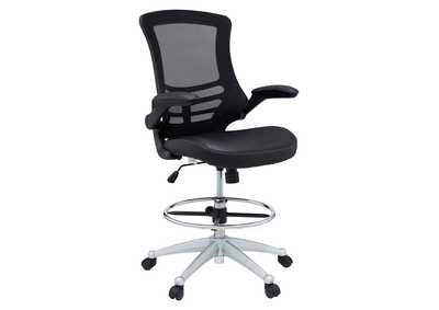 Image for Black Attainment Vinyl Drafting Chair
