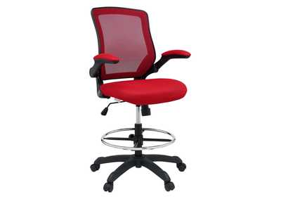 Red Veer Drafting Chair