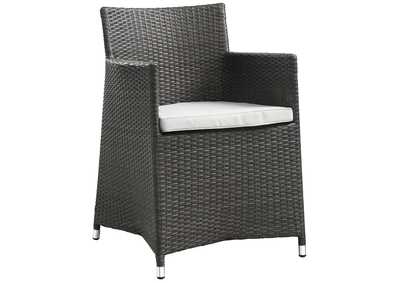 Image for Brown White Junction Dining Outdoor Patio Armchair