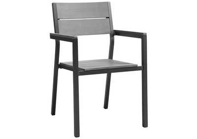Image for Brown Gray Maine Dining Outdoor Patio Armchair