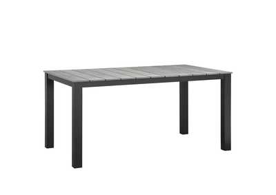 Image for Brown Gray Maine 63" Outdoor Patio Dining Table