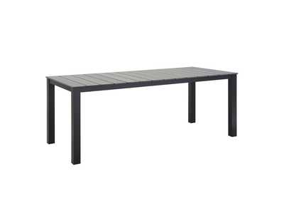 Image for Brown Gray Maine 80" Outdoor Patio Dining Table