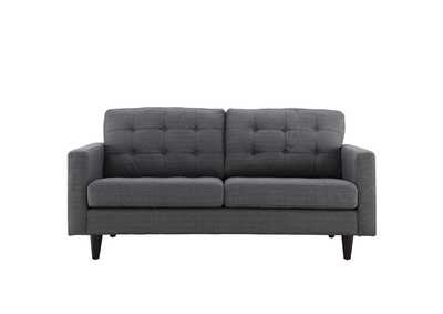 Image for Gray Empress Upholstered Fabric Loveseat