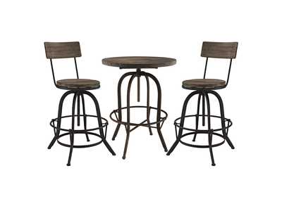 Image for Brown Gather 3 Piece Dining Set