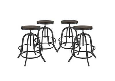 Image for Black Collect Bar Stool [Set of 4]