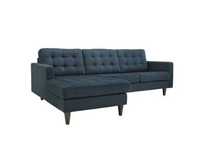 Image for Azure Empress Left-Facing Upholstered Fabric Sectional Sofa