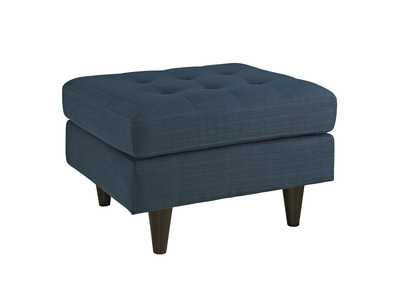 Image for Azure Empress Upholstered Fabric Ottoman