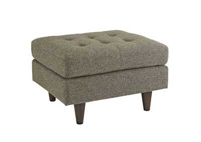 Image for Oatmeal Empress Upholstered Fabric Ottoman