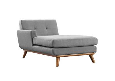 Image for Expectation Gray Engage Left-Facing Upholstered Fabric Chaise