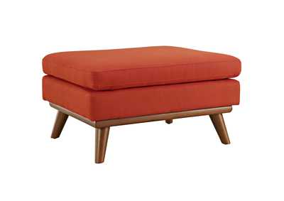 Image for Atomic Red Engage Upholstered Fabric Ottoman