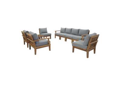 Image for Marina Natural Gray 8 Piece Outdoor Patio Teak Set