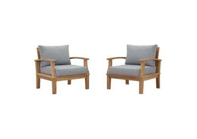 Image for Natural Gray Marina 2 Piece Outdoor Patio Teak Set