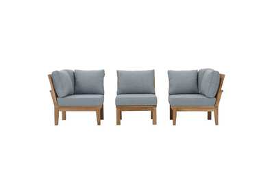 Image for Marina Natural Gray 3 Piece Outdoor Patio Teak Set