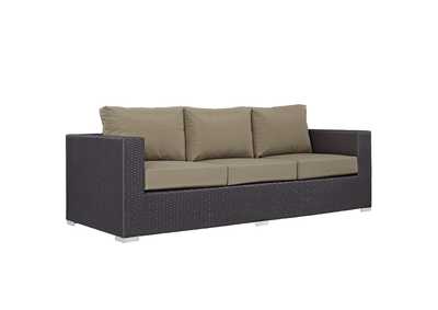 Image for Convene Espresso Mocha Outdoor Patio Sofa