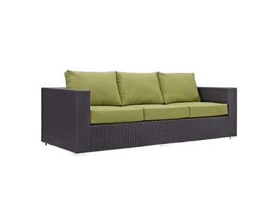 Image for Espresso Peridot Convene Outdoor Patio Sofa