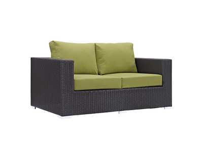 Image for Espresso Peridot Convene Outdoor Patio Loveseat