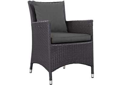 Image for Espresso Charcoal Convene Dining Outdoor Patio Armchair