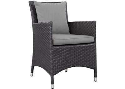 Image for Espresso Gray Convene Dining Outdoor Patio Armchair