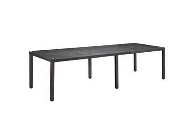 Image for Espresso Convene 114" Outdoor Patio Dining Table