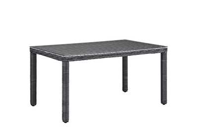 Image for Gray Summon 59" Outdoor Patio Dining Table