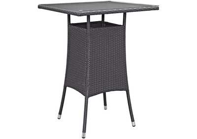 Image for Espresso Convene Small Outdoor Patio Bar Table