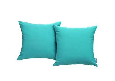 Image for Turquoise Convene Two Piece Outdoor Patio Pillow Set
