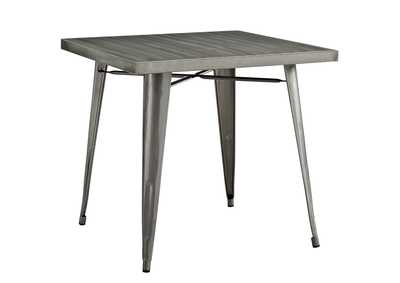 Image for Gunmetal Alacrity Square Metal Dining Table