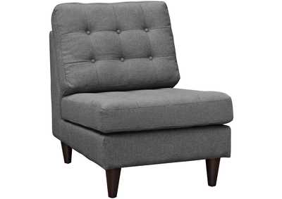 Image for Gray Empress Upholstered Fabric Lounge Chair