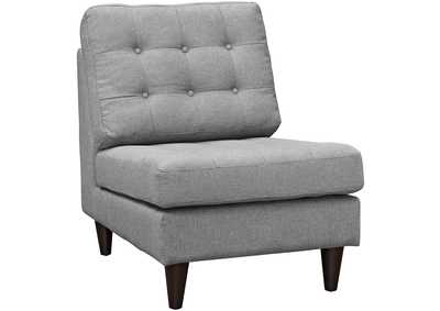 Image for Light Gray Empress Upholstered Fabric Lounge Chair