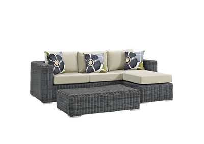 Image for Canvas Antique Beige Summon 3 Piece Outdoor Patio Sunbrella