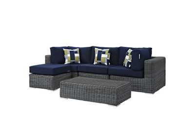 Image for Canvas Navy Summon 5 Piece Outdoor Patio Sunbrella