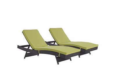 Image for Espresso Peridot Convene Chaise Outdoor Patio [Set of 2]