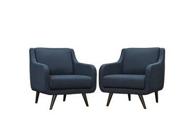 Image for Verve Azure Blue Armchairs [Set of 2]
