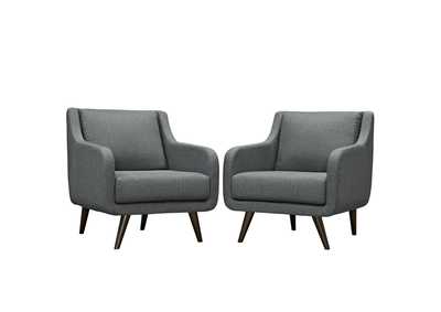 Image for Gray Verve Arm Chairs [Set of 2]