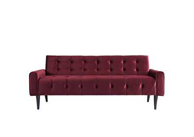 Image for Maroon Delve Performance Velvet Sofa