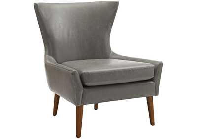 Image for Keen Gray Upholstered Vinyl Armchair