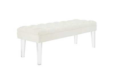 Image for Ivory Valet Performance Velvet Bench