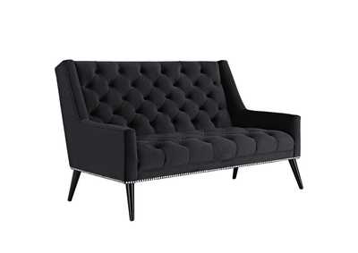 Image for Black Peruse Performance Velvet Loveseat