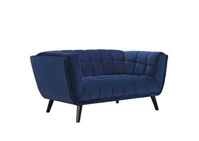 Image for Navy Bestow Performance Velvet Loveseat