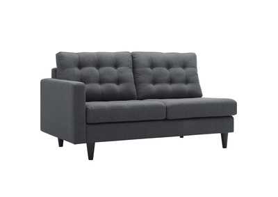 Image for Gray Empress Left-Facing Upholstered Fabric Loveseat