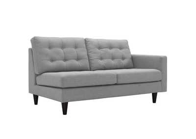 Image for Light Gray Empress Right-Facing Upholstered Fabric Loveseat