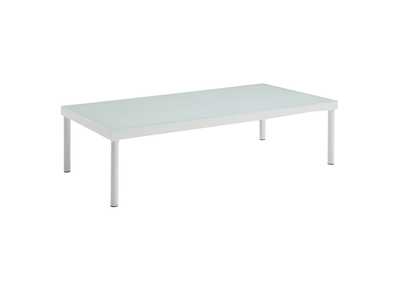 Image for White Harmony Outdoor Patio Aluminum Coffee Table