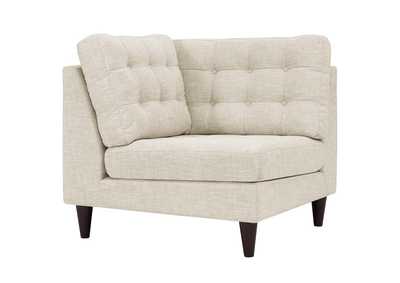 Image for Beige Empress Upholstered Fabric Corner Sofa
