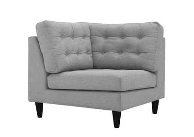 Image for Light Gray Empress Upholstered Fabric Corner Sofa